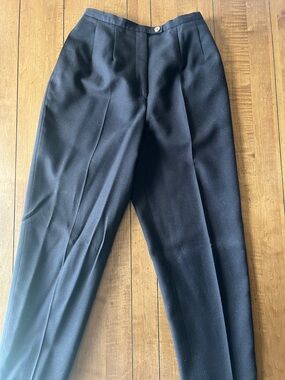 Chocolate Brown Tailored 100% Wool Pants